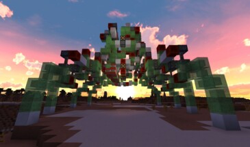 Паукобразный робот с ракетами и бомбами