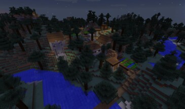 Таёжные деревни в Майнкрафте 1.10