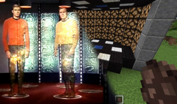 Транспортер из сериала StarTrek реализован на командных блоках