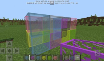 Цветное стекло в Minecraft Pocket Edition