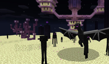 Измерение Энд появилось в MCPE благодаря аддонам