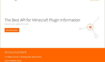Сервис BukGet закрылся из-за редизайна BukkitDev