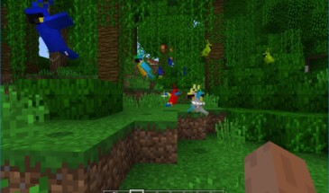 Mnecraft Pocket Edition 1.2: попугаи
