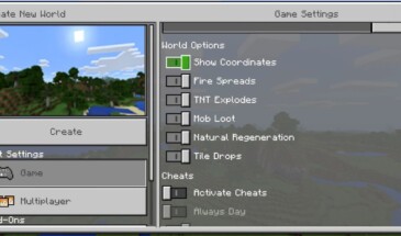 Координаты перевели из читов в настройки