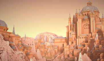 Замок в каньоне