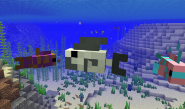 Тропические рыбы кубических морей Майнкрафта