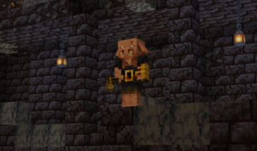 Брутально-сторожевой пиглин-здоровяк в Minecraft 1.16.2, снапшот 20w27a