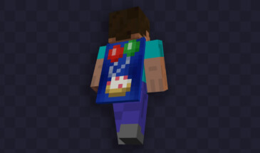 В Minecraft добавили новый плащ (с тортиком и шариками)